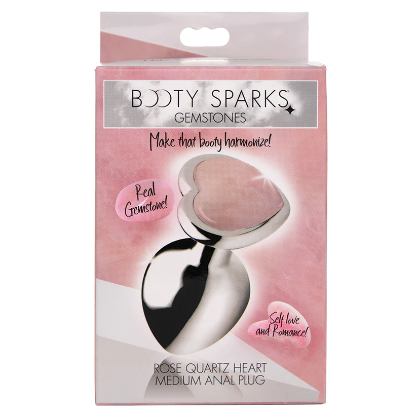 Booty Sparks Gemstones Rose Quartz Heart