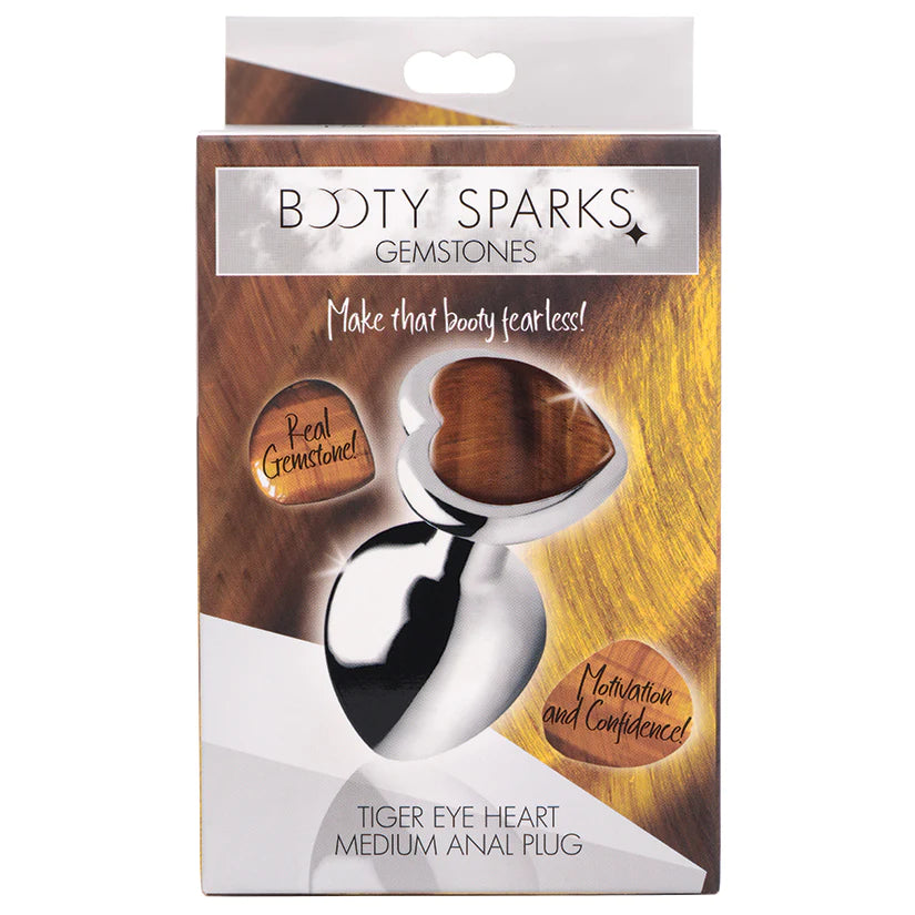 Booty Sparks Gemstones Tiger Eye Heart