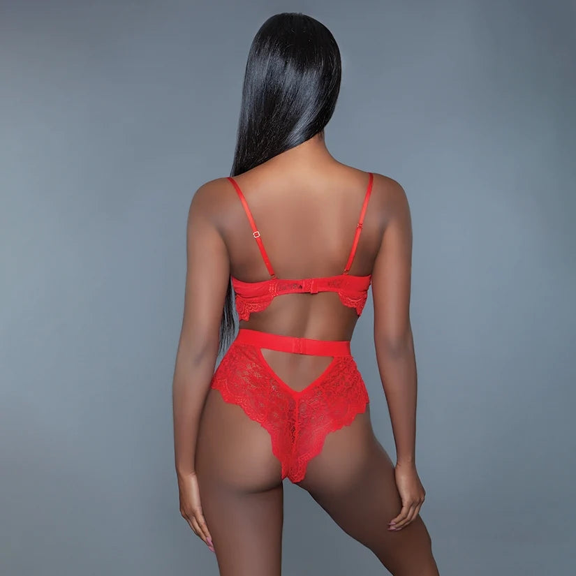 Bewicked Bettany Bodysuit-Red