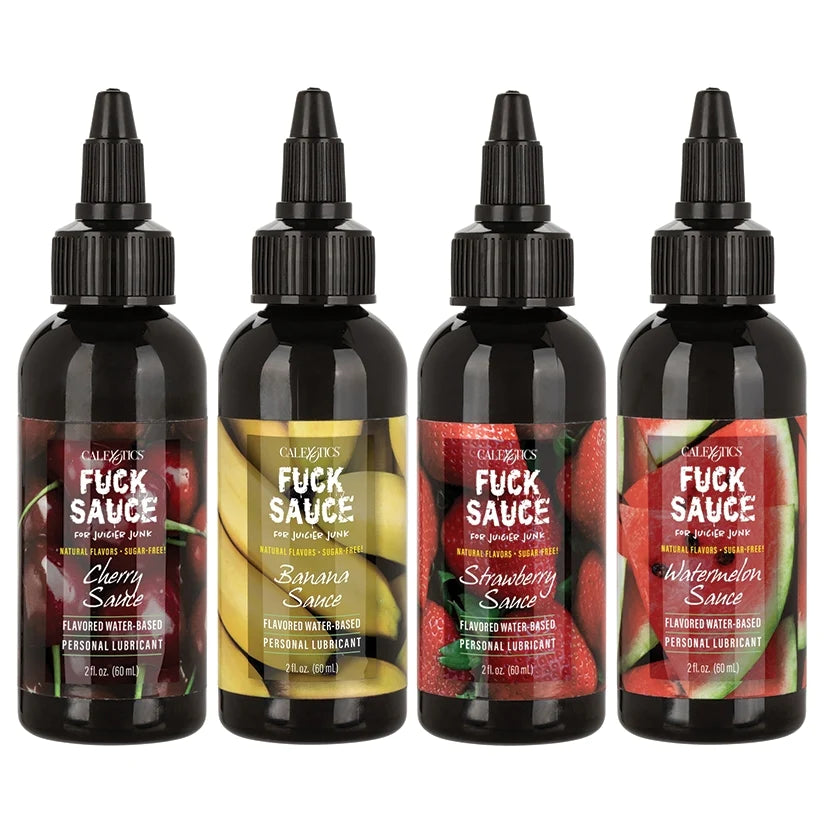 Fuck Sauce Water-Based Lubricant Variety 4 Pack 2oz