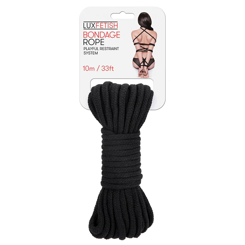Lux Fetish Bondage Rope 10M-Black