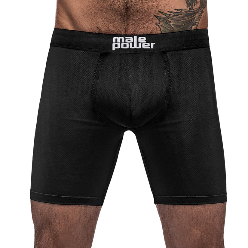 Male Power Black Nite Long Short-Black