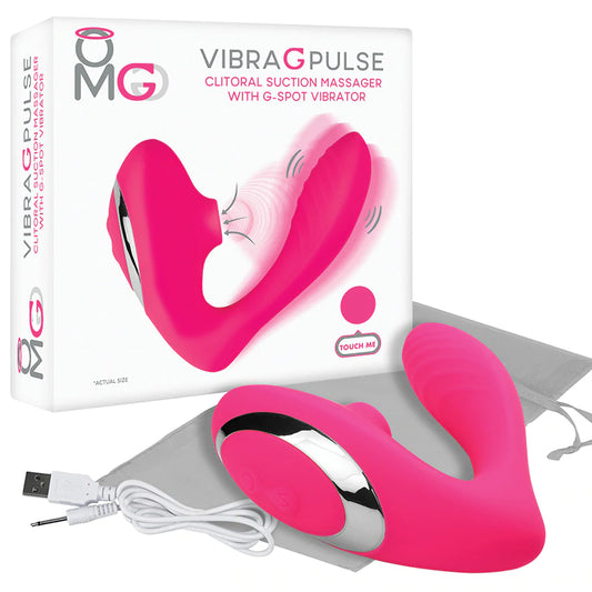OMG Clitoral Suction Massager w/ G-Spot Vibrator