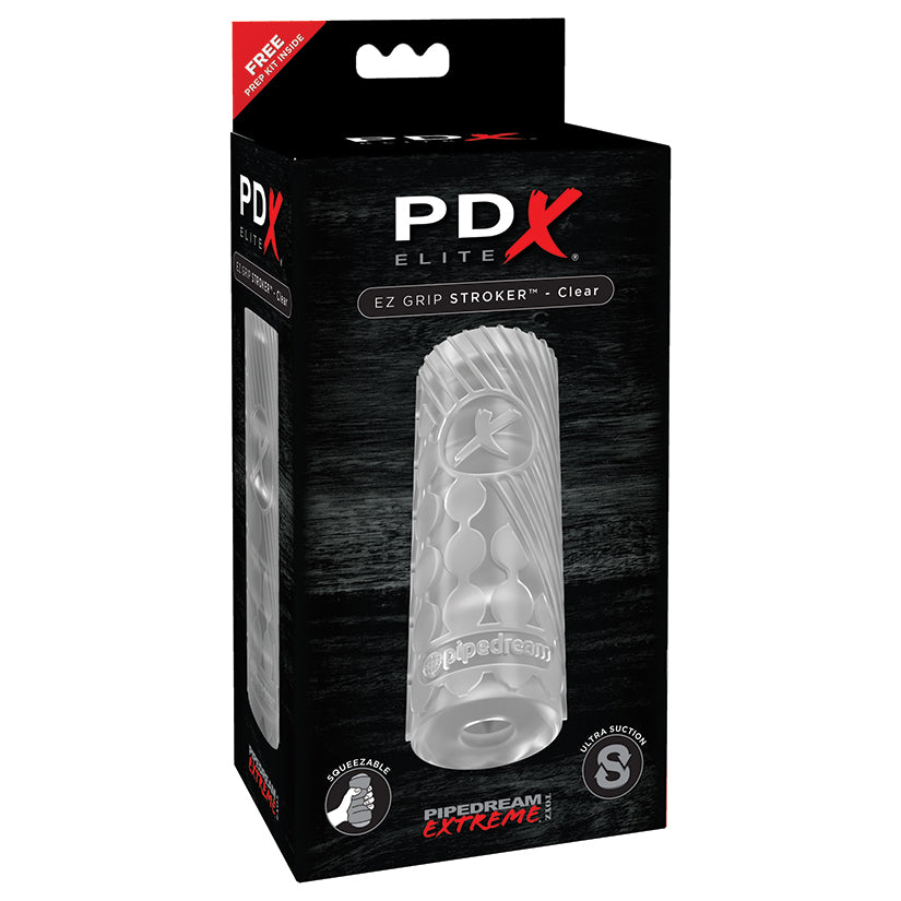 PDX Elite Ez Grip Stroker- CLEAR