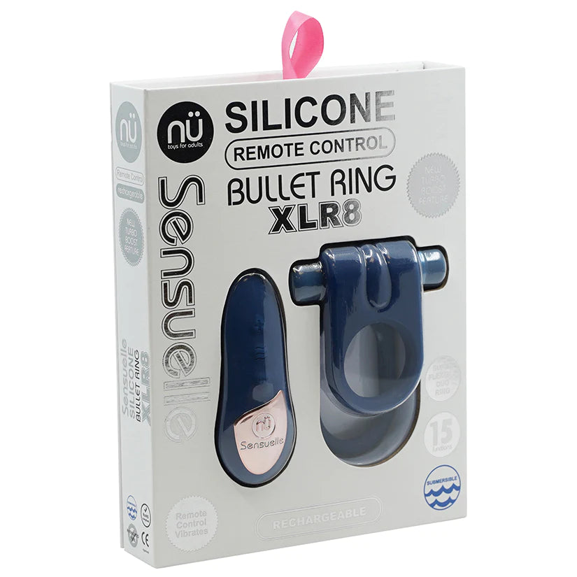 Sensuelle Silicone Remote Control Bullet Ring XLR8
