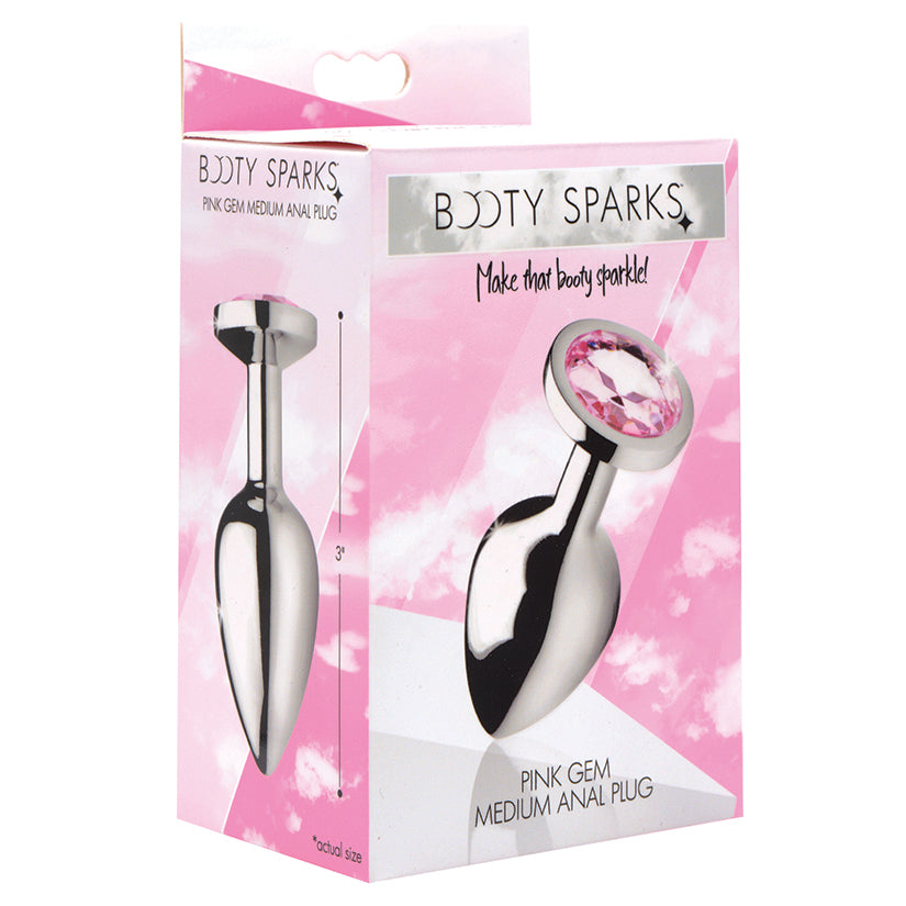 Booty Sparks Pink Gem- Anal Plug (MEDIUM- SINGLE)