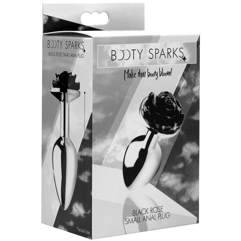 Booty Sparks Black Rose- Anal Plug (SMALL- SINGLE)